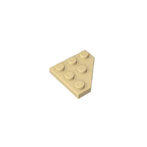 Gobricks,Wedge Plate 3 x 3 Cut Corner,2450