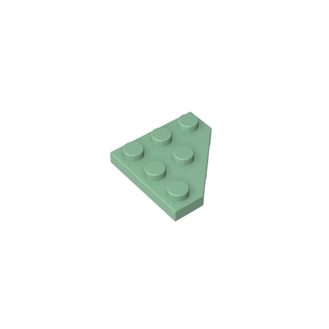 Gobricks,Wedge Plate 3 x 3 Cut Corner,2450