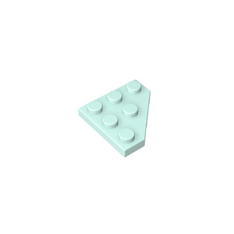 Gobricks,Wedge Plate 3 x 3 Cut Corner,2450