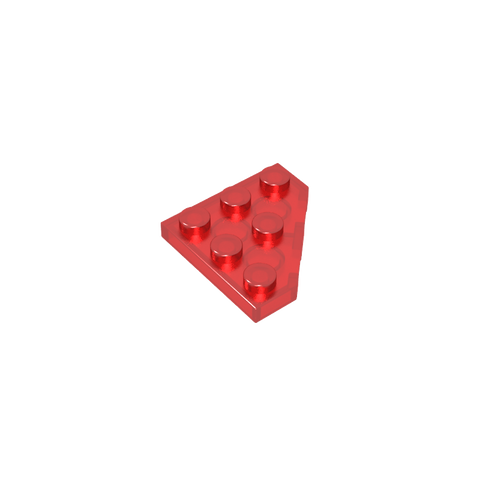 Gobricks,Wedge Plate 3 x 3 Cut Corner,2450