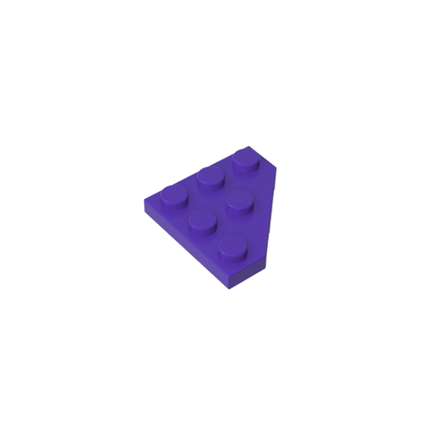 Gobricks,Wedge Plate 3 x 3 Cut Corner,2450