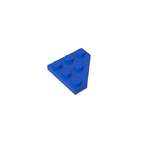 Gobricks,Wedge Plate 3 x 3 Cut Corner,2450