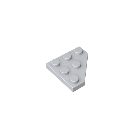 Gobricks,Wedge Plate 3 x 3 Cut Corner,2450