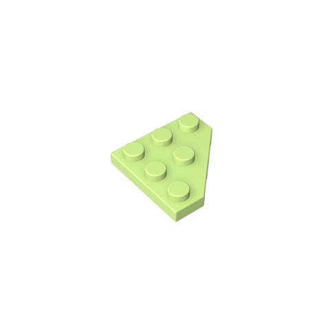 Gobricks,Wedge Plate 3 x 3 Cut Corner,2450