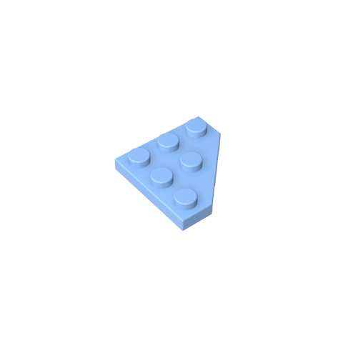 Gobricks,Wedge Plate 3 x 3 Cut Corner,2450