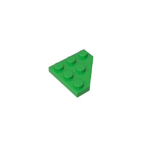 Gobricks,Wedge Plate 3 x 3 Cut Corner,2450