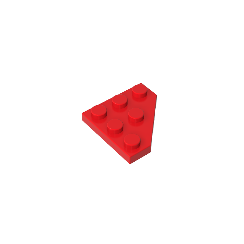 Gobricks,Wedge Plate 3 x 3 Cut Corner,2450