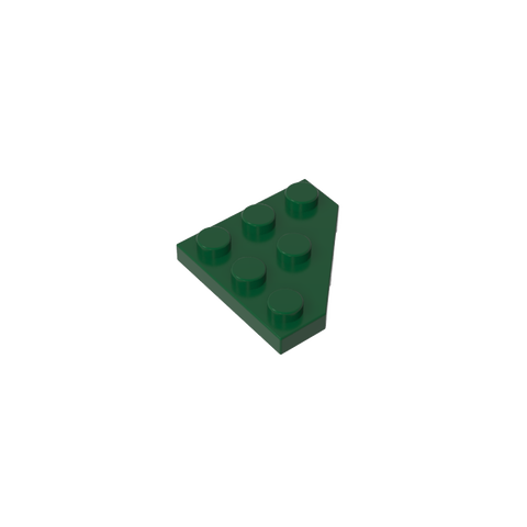 Gobricks,Wedge Plate 3 x 3 Cut Corner,2450
