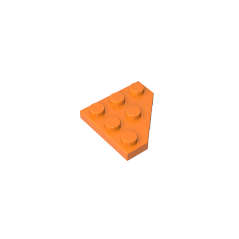 Gobricks,Wedge Plate 3 x 3 Cut Corner,2450