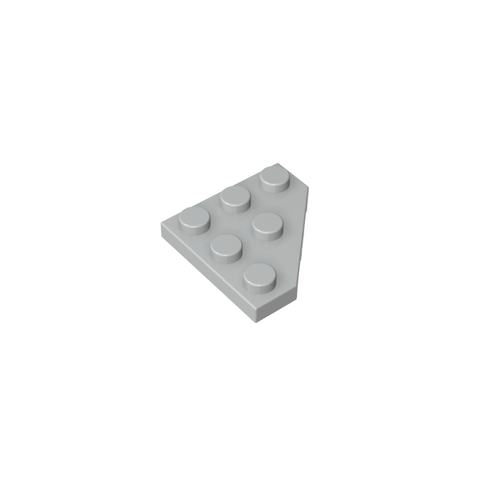 Gobricks,Wedge Plate 3 x 3 Cut Corner,2450
