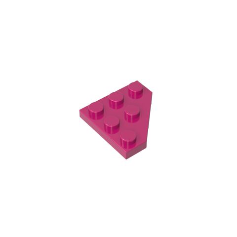 Gobricks,Wedge Plate 3 x 3 Cut Corner,2450