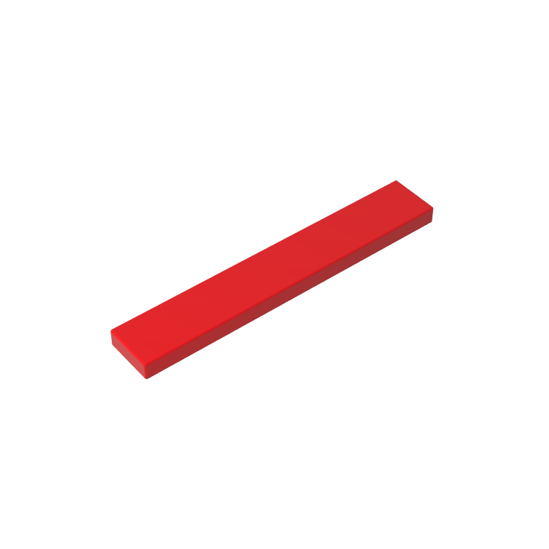 Gobricks,Tile 1 x 6 with Groove,6636,63324,75702