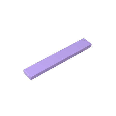 Gobricks,Tile 1 x 6 with Groove,6636,63324,75702