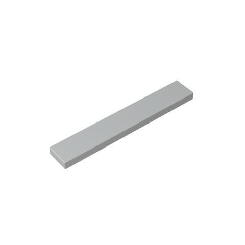 Gobricks,Tile 1 x 6 with Groove,6636,63324,75702