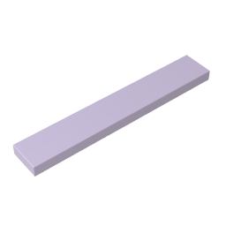 Gobricks ,Tile 1 x 6 with Groove,6636