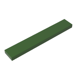 Gobricks ,Tile 1 x 6 with Groove,6636