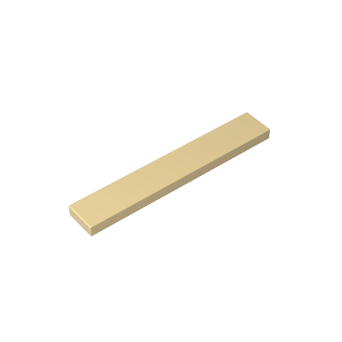 Gobricks,Tile 1 x 6 with Groove,6636,63324,75702