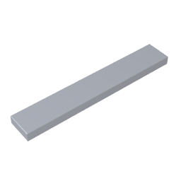 Gobricks ,Tile 1 x 6 with Groove,6636