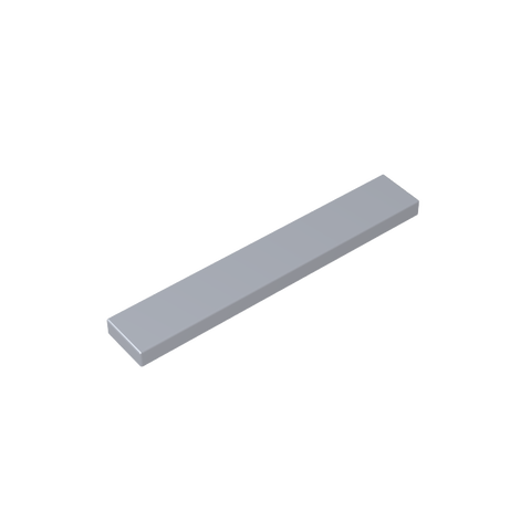 Gobricks,Tile 1 x 6 with Groove,6636,63324,75702