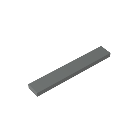 Gobricks,Tile 1 x 6 with Groove,6636,63324,75702