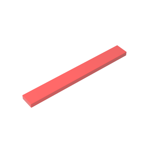 Gobricks,Tile 1 x 8 with Groove,4162,40929