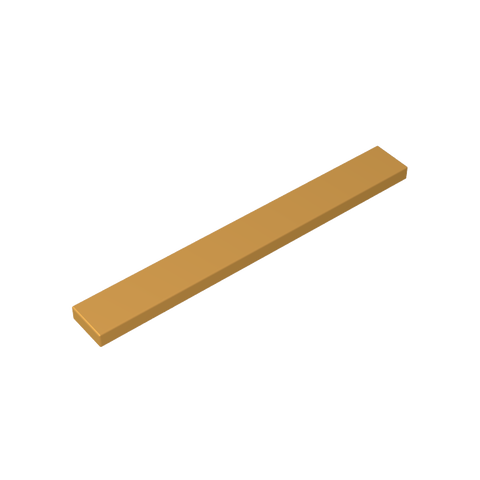 Gobricks,Tile 1 x 8 with Groove,4162,40929