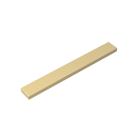 Gobricks,Tile 1 x 8 with Groove,4162,40929
