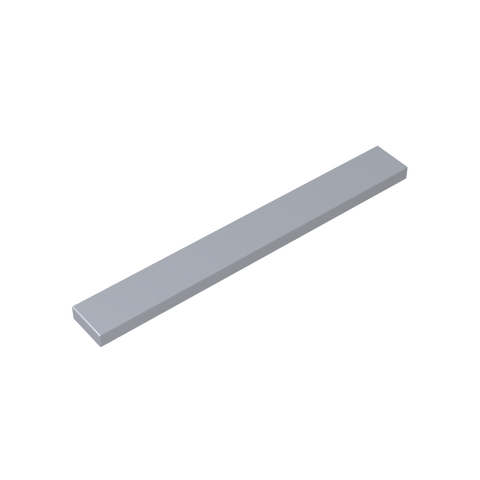 Gobricks,Tile 1 x 8 with Groove,4162,40929