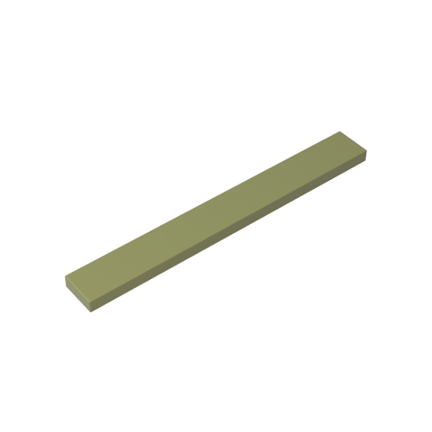 Gobricks,Tile 1 x 8 with Groove,4162,40929