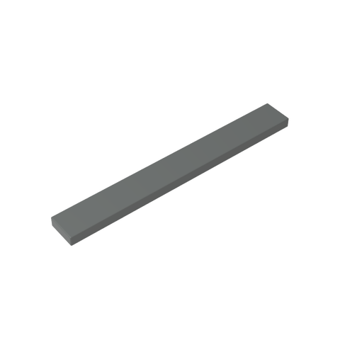 Gobricks,Tile 1 x 8 with Groove,4162,40929