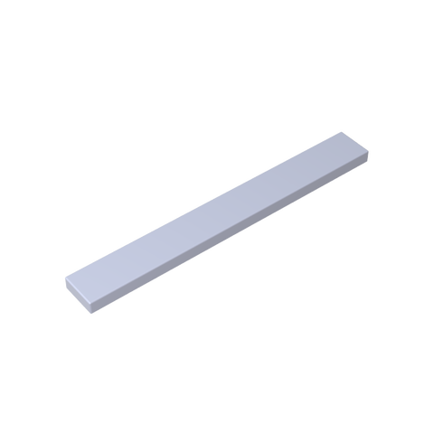 Gobricks,Tile 1 x 8 with Groove,4162,40929