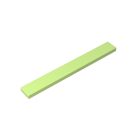 Gobricks,Tile 1 x 8 with Groove,4162,40929