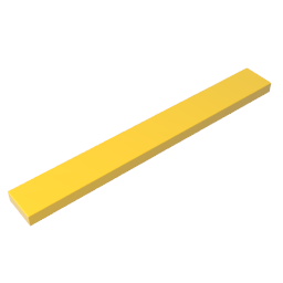 Gobricks ,Tile 1 x 8 with Groove,4162