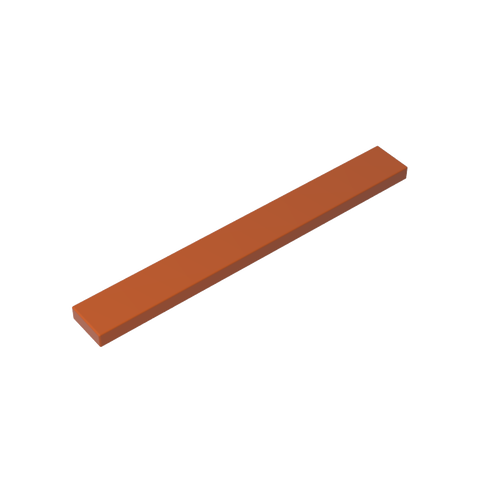 Gobricks,Tile 1 x 8 with Groove,4162,40929