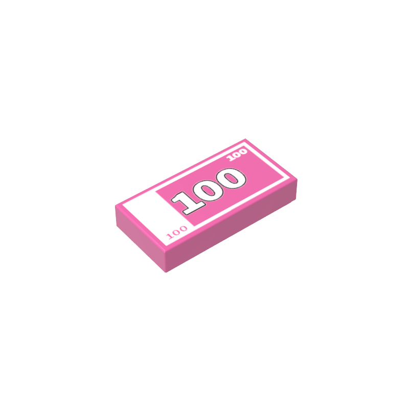 Gobricks,1x2 Glossy Panel Print Cash Currency Coupon,gds566DE1610
