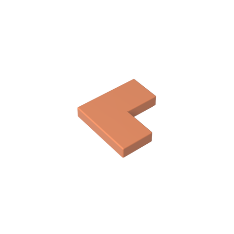 Gobricks,Tile 2 x 2 Corner,14719