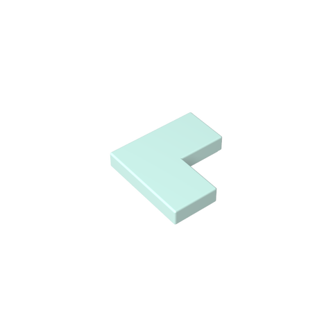 Gobricks,Tile 2 x 2 Corner,14719