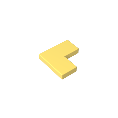 Gobricks,Tile 2 x 2 Corner,14719