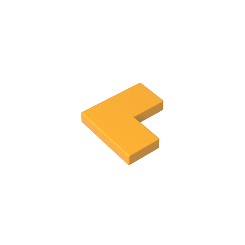 Gobricks,Tile 2 x 2 Corner,14719