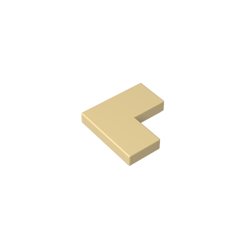 Gobricks,Tile 2 x 2 Corner,14719