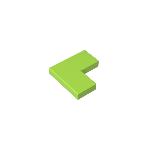 Gobricks,Tile 2 x 2 Corner,14719