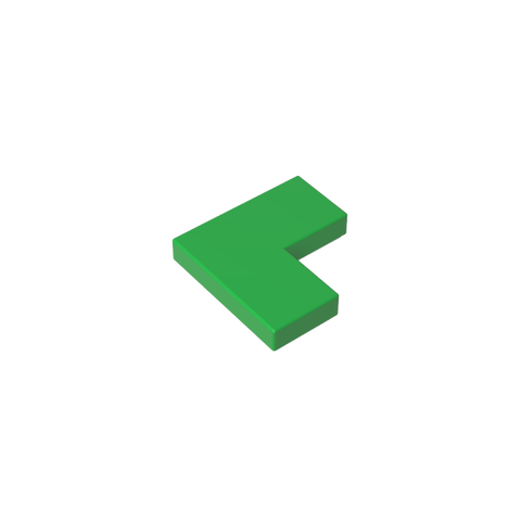 Gobricks,Tile 2 x 2 Corner,14719