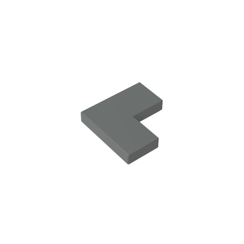 Gobricks,Tile 2 x 2 Corner,14719