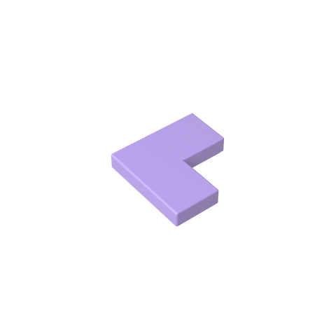Gobricks,Tile 2 x 2 Corner,14719