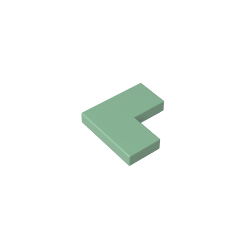 Gobricks,Tile 2 x 2 Corner,14719
