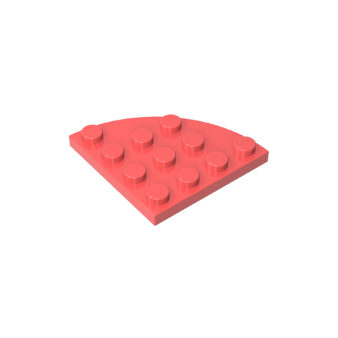 Gobricks,Plate Round Corner 4 x 4,30565