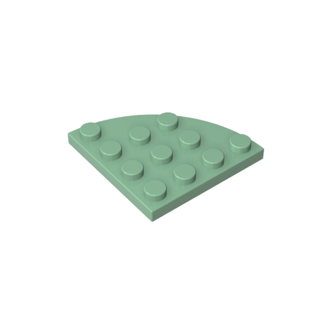 Gobricks,Plate Round Corner 4 x 4,30565