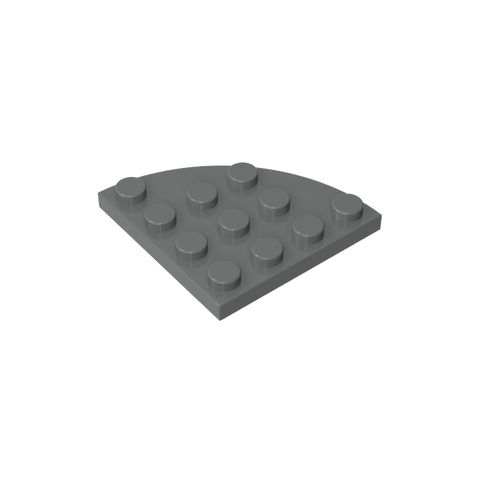 Gobricks,Plate Round Corner 4 x 4,30565