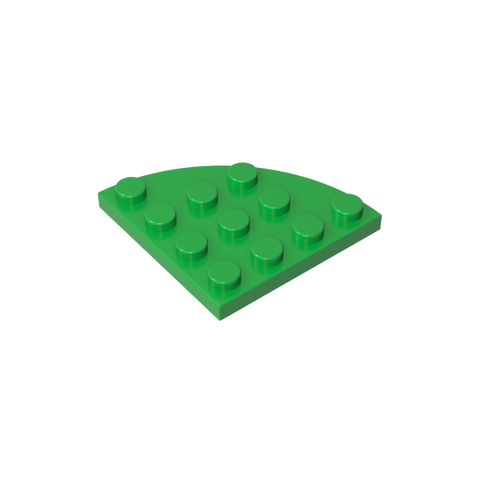Gobricks,Plate Round Corner 4 x 4,30565