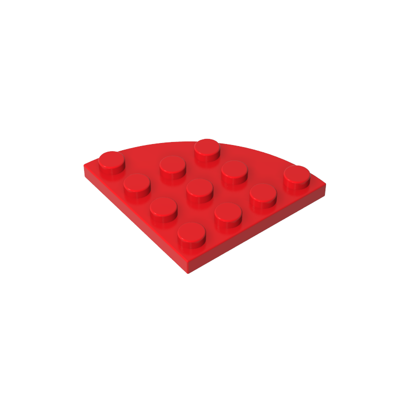 Gobricks,Plate Round Corner 4 x 4,30565
